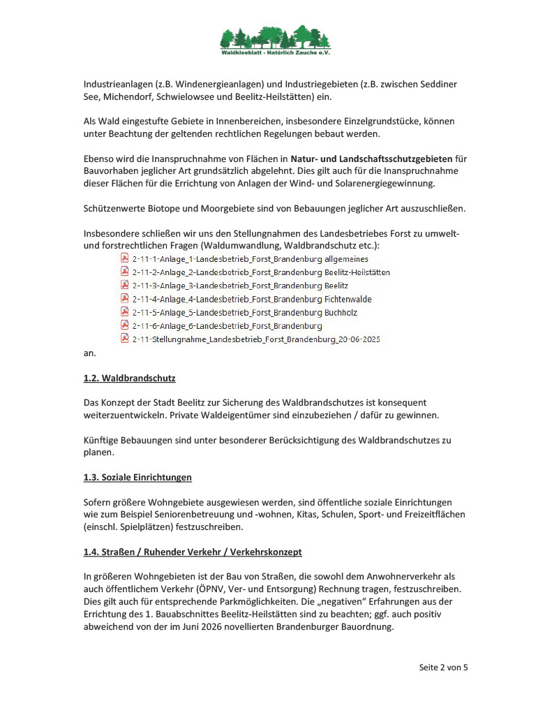Stellungnahme FNP 2